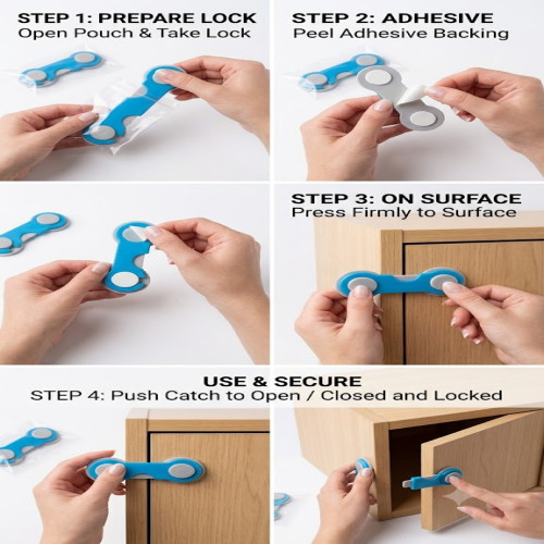 Multipurpose Child Safety Cabinet Lock for Drawers, Fridge & Cabinets | Products | B Bazar | A Big Online Market Place and Reseller Platform in Bangladesh