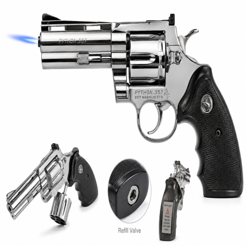 Revolver Shape Refillable Butane Gas Lighter Windproof Pocket Lighter | Products | B Bazar | A Big Online Market Place and Reseller Platform in Bangladesh