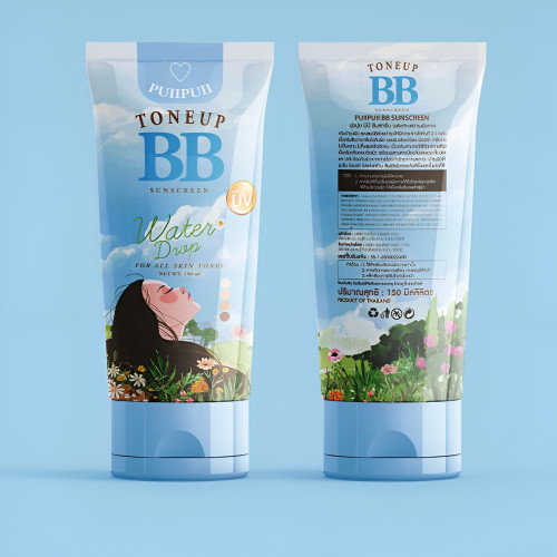 Puii Puii Glow Tone Up BB Sunscreen Whitening Skin Smooth 150 ml