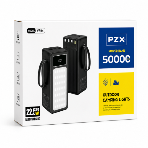 PZX V89s 50000mAh Power Bank with 22.5W PD Fast Charging & LED Camping Light | Products | B Bazar | A Big Online Market Place and Reseller Platform in Bangladesh