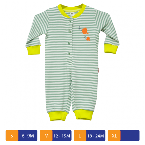 Baby Boys Rib Romper Green Stripe | Products | B Bazar | A Big Online Market Place and Reseller Platform in Bangladesh