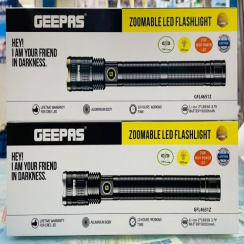 GEEPAS GFL4651Z Zoomable LED Flashlight | Products | B Bazar | A Big Online Market Place and Reseller Platform in Bangladesh