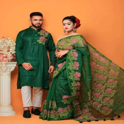 Block Print Couple Dress-77 | Products | B Bazar | A Big Online Market Place and Reseller Platform in Bangladesh