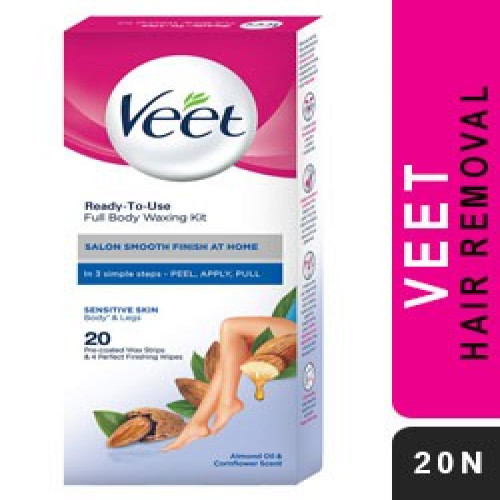 Veet Full Body Waxing Kit [20 strips] Sensitive Sin | Products | B Bazar | A Big Online Market Place and Reseller Platform in Bangladesh