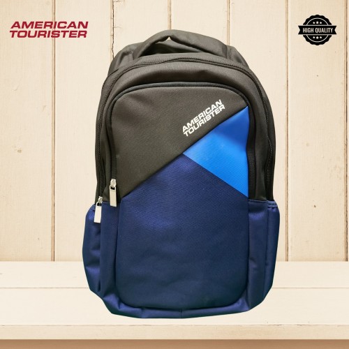 Lightweight Water-Resistant Travel Backpack - AT45 (Black & Blue) | Products | B Bazar | A Big Online Market Place and Reseller Platform in Bangladesh