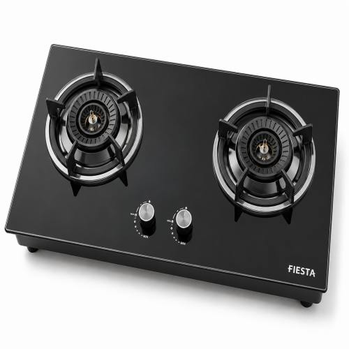 FIESTA H9T Table Top Gas Stove 2 Burner Black | Products | B Bazar | A Big Online Market Place and Reseller Platform in Bangladesh