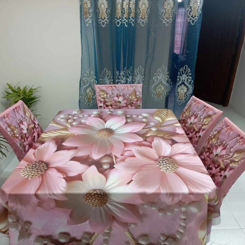 Digital 3D Printed Velvet Dining Table Cloth With Chair Cover | Products | B Bazar | A Big Online Market Place and Reseller Platform in Bangladesh