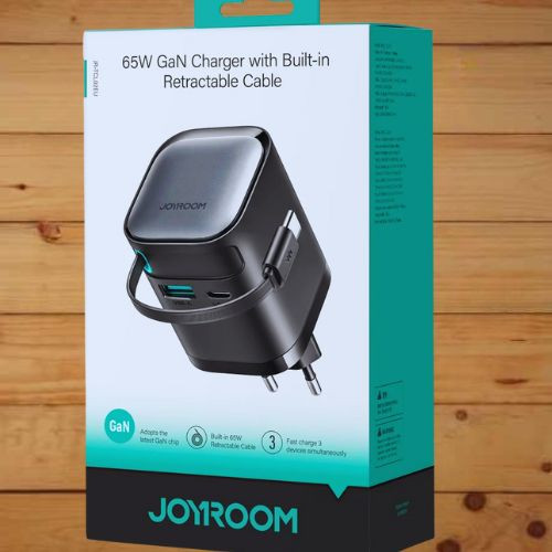 JOYROOM JR-TCL02 GaN 65W Charger with Retractable Cable best price in bd | Products | B Bazar | A Big Online Market Place and Reseller Platform in Bangladesh