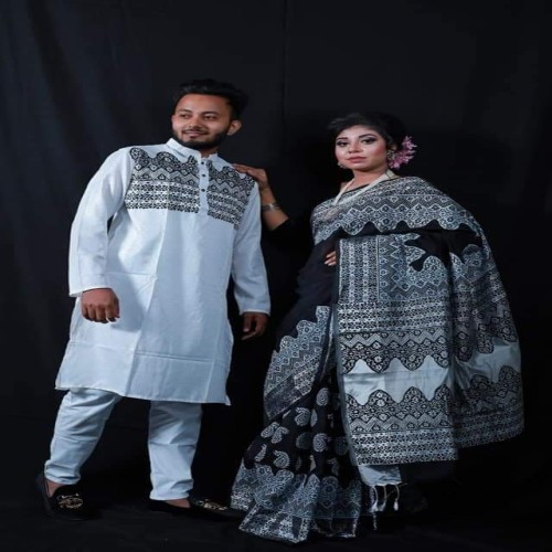Block Print Couple Dress-13 | Products | B Bazar | A Big Online Market Place and Reseller Platform in Bangladesh