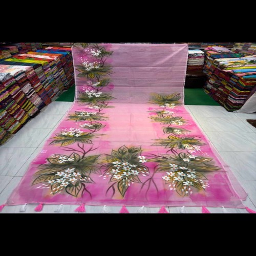 Hand print Half silk single sharee 14 | Products | B Bazar | A Big Online Market Place and Reseller Platform in Bangladesh