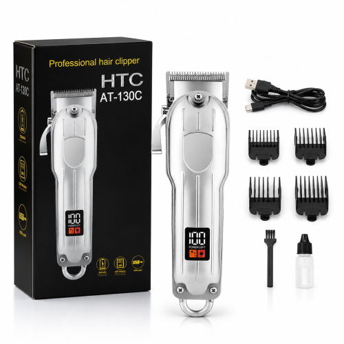 HTC AT-130C Professional Hair Clipper USB Rechargeable Hair Trimmer | Products | B Bazar | A Big Online Market Place and Reseller Platform in Bangladesh