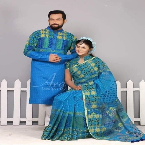 Block Print Couple Dress-05 | Products | B Bazar | A Big Online Market Place and Reseller Platform in Bangladesh