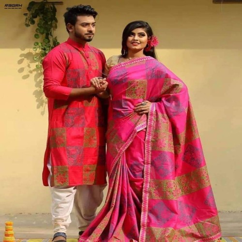 Block Print Couple Dress-59 | Products | B Bazar | A Big Online Market Place and Reseller Platform in Bangladesh