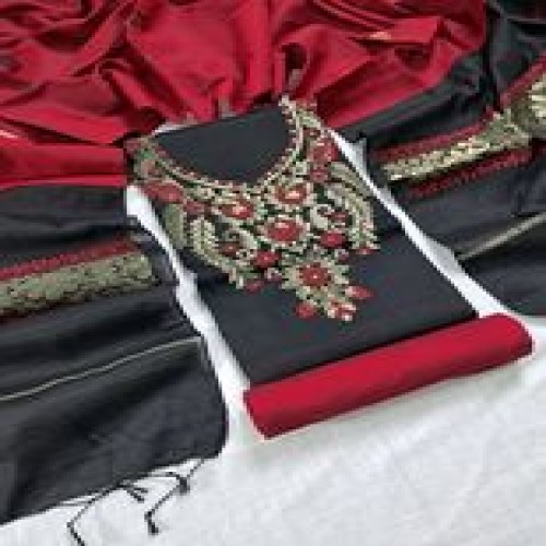 Half silk jamdani mina kari work three pcs 7 | Products | B Bazar | A Big Online Market Place and Reseller Platform in Bangladesh