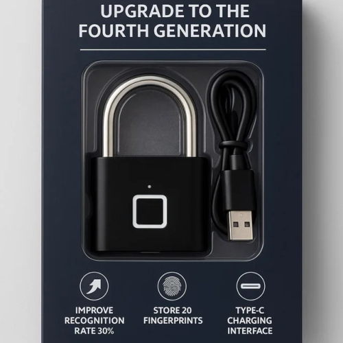 Portable Smart Fingerprint, Biometric Padlock | Products | B Bazar | A Big Online Market Place and Reseller Platform in Bangladesh