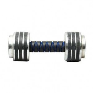 Steel Dumbbell - Black and Silver - 4Kg - 1 PC