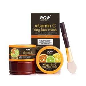 wow skin science vitamin c clay face mask