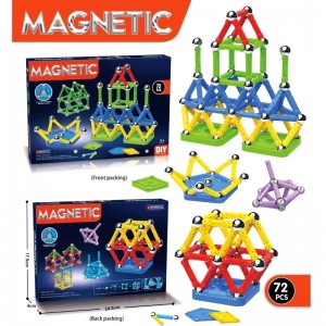 Magnetic Construction Learning toy education building blocks 72PCS