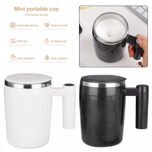 Electric Auto Self Stirring Coffee Milk Tea Cup Smart Mixing Stainless Steel Mug