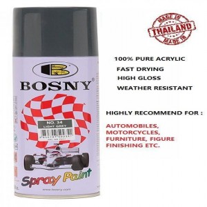 400 ml Matt Black Color Spray Paint Bosny Brand