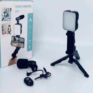 AY-49 remote control Video Kits Microphone LED Fill Light Mini Tripod