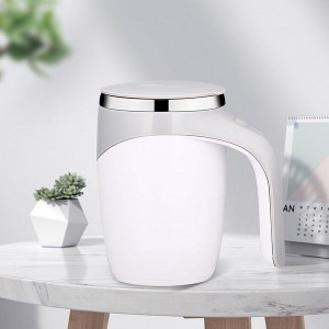 Multi-functional Portable Automatic Stainless Steel Self Magnetic Stirring Cup Coffee Mug 380ml