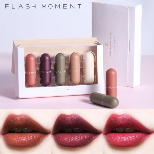 FLASH MOMENT Pocket Capsule 5 in 1 Mini Lipstick Kit | Products | B Bazar | A Big Online Market Place and Reseller Platform in Bangladesh