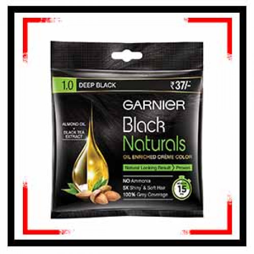 Garnier Black Naturals Oil Enriched Cream Hair Colour | Products | B Bazar | A Big Online Market Place and Reseller Platform in Bangladesh