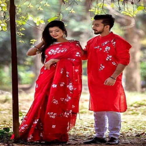 Hand Print Couple Dress-05 | Products | B Bazar | A Big Online Market Place and Reseller Platform in Bangladesh